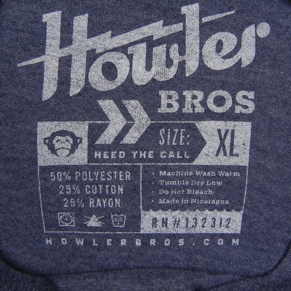 Howler Brothers T-Shirt Men XL Regular Fit Howler for Harvey Blue Graphic Tee - Picture 4 of 8